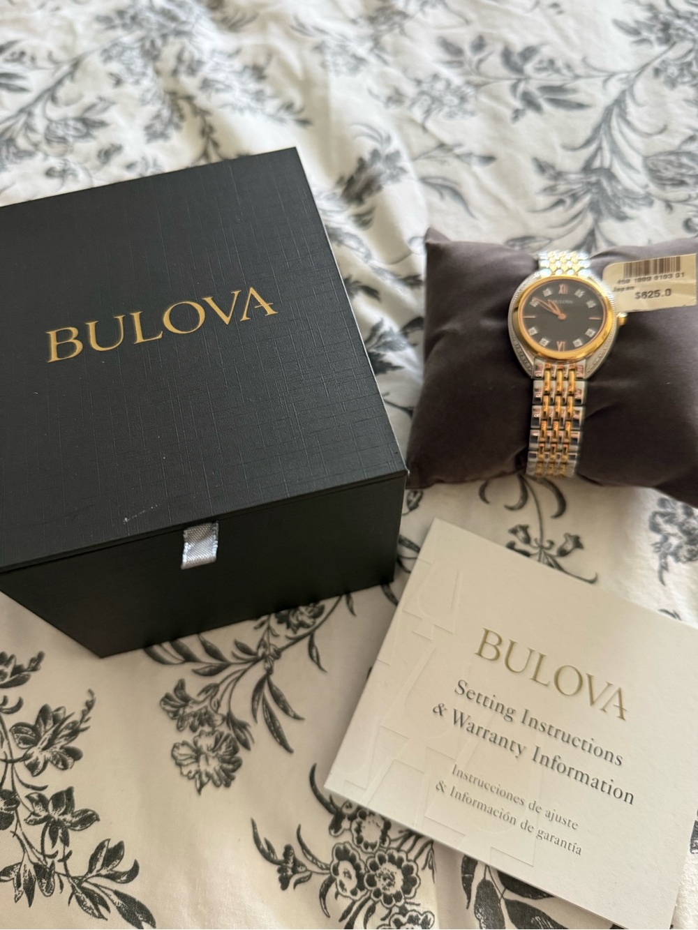 Bulova 98R230 30mm Rose Gold Stainless Case with Silver/Rose Gold Stainless...